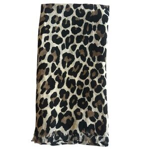 Also Cheetah Black, Cream & Brown Scarf/Shawl